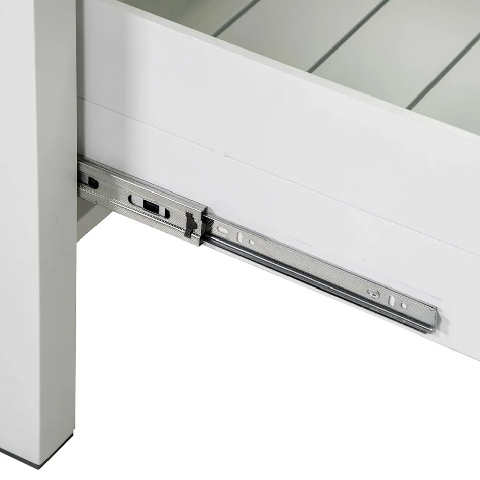 Armario de Exterior en Aluminio con 2 Cajones en Diferentes Acabados - Hotel viadurini