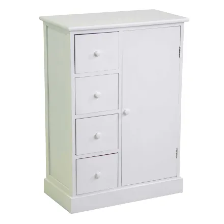 Armario de Interior de Madera con 1 Puerta y 4 Cajones - Meduse viadurini