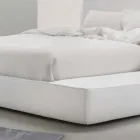 Cama doble de cuero acolchado My Home Long Island fabricada en Italia viadurini