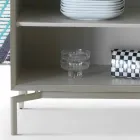 Aparador de diseño My Home Mirage en MDF lacado H71xL210cm hecho en Italia viadurini