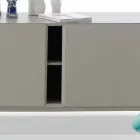 Aparador de diseño My Home Mirage en MDF lacado H71xL210cm hecho en Italia viadurini