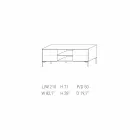 Aparador de diseño My Home Mirage en MDF lacado H71xL210cm hecho en Italia viadurini