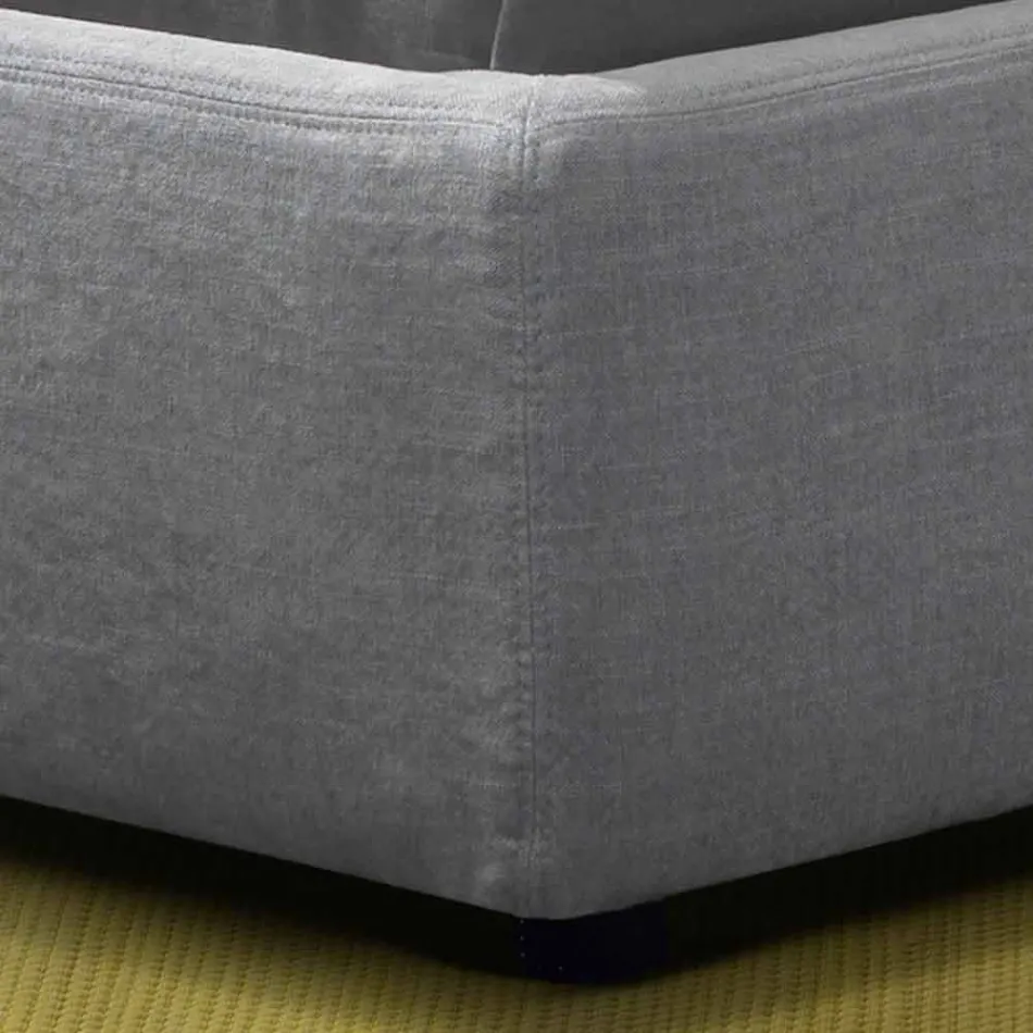 Cama doble tapizada My Home Sleepway de 180x90cm fabricada en Italia viadurini