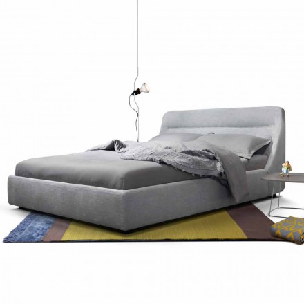 Cama doble tapizada My Home Sleepway de 180x90cm fabricada en Italia viadurini