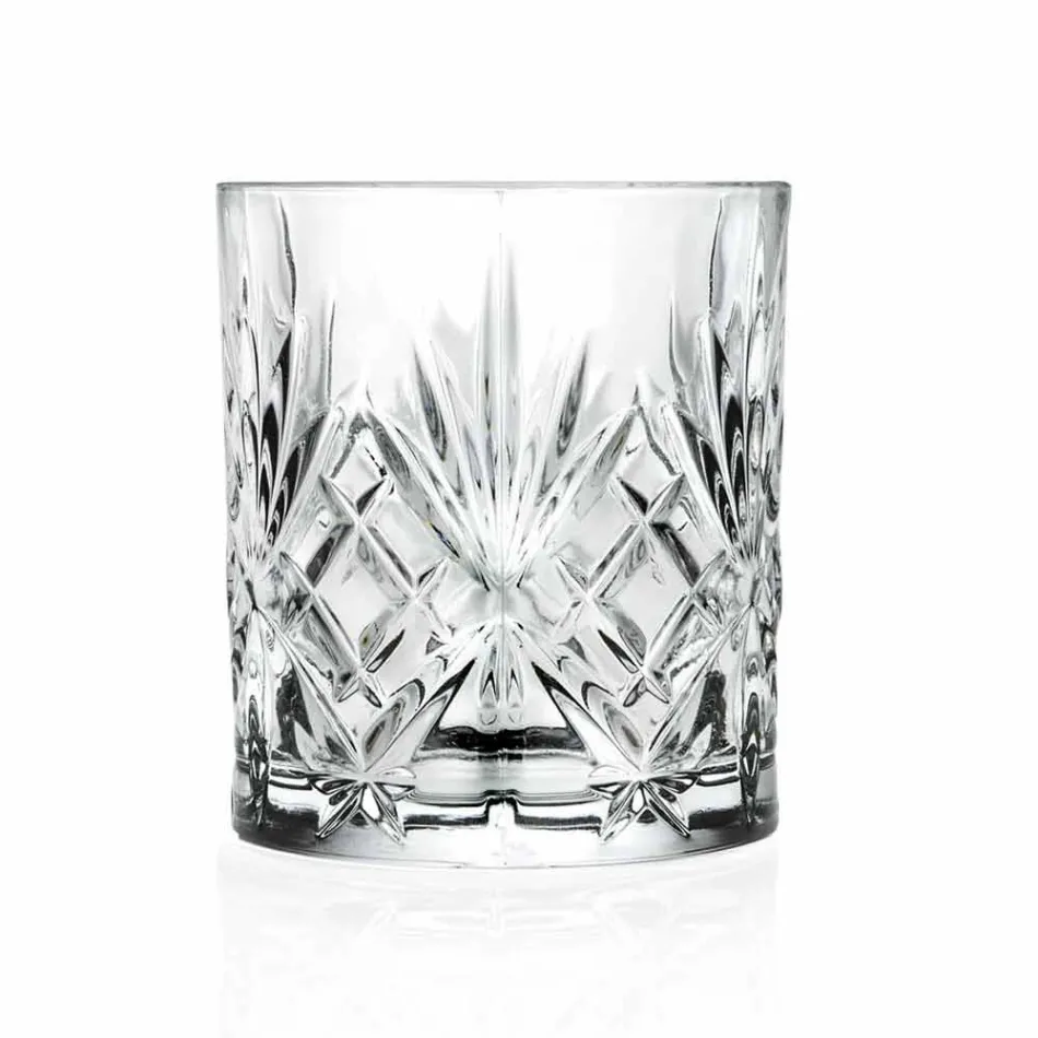 Vasos de cóctel bajos Old Fashioned Tumbler 12 piezas de cristal - Cantabile viadurini