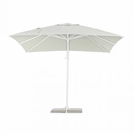 Paraguas de exterior 3x3 en aluminio blanco y poliéster - Fasma viadurini