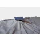 Paraguas de exterior 3x3 en poliéster gris y aluminio color antracita - Coby viadurini