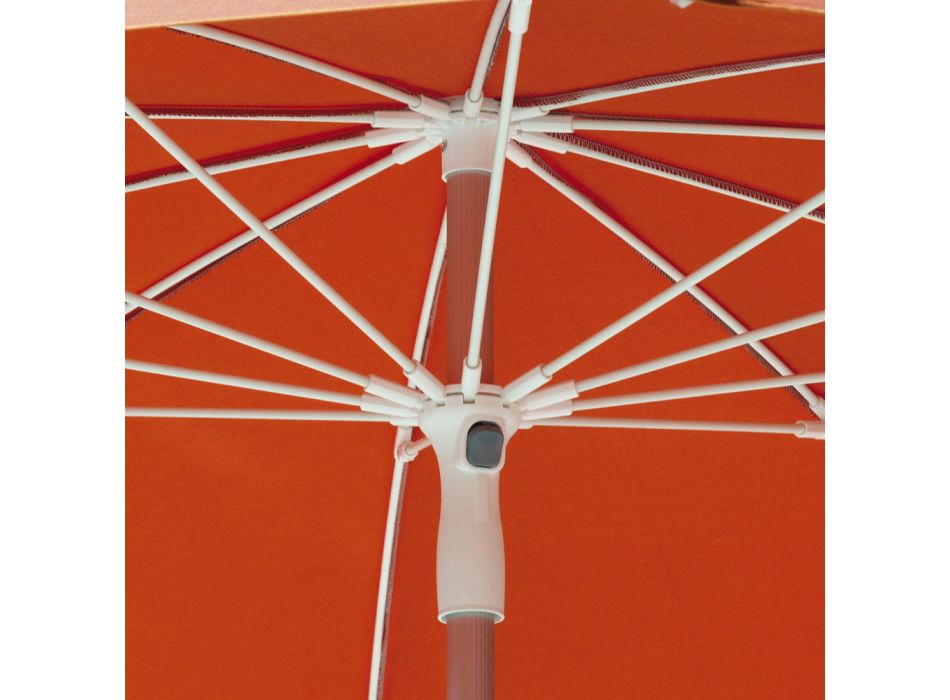 Paraguas Exterior de Tela con Estructura de Aluminio de Diseño - Leroy viadurini