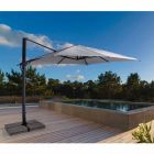 Sombrilla de jardín 2x3 en poliéster con poste de aluminio antracita - Coby viadurini