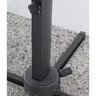 Sombrilla de jardín 3x4 con tejido de poliéster gris claro - Dalton viadurini