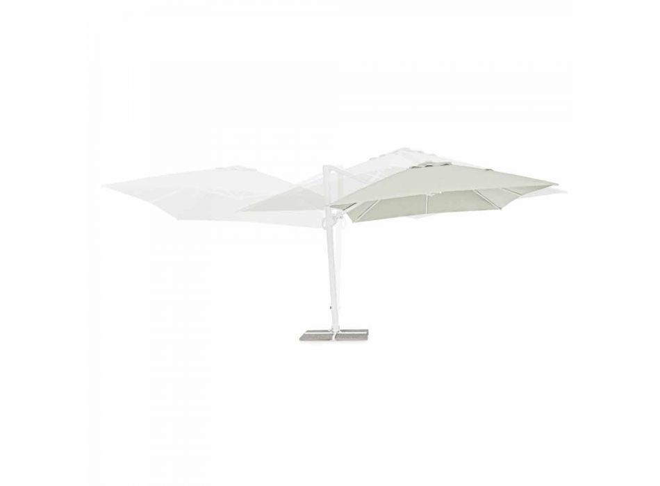 Paraguas de jardín de aluminio 3x4 con tejido de poliéster - Fasma viadurini