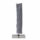 Sombrilla de jardín 4x4 con tela gris oscuro y estructura anodizada - Daniel viadurini