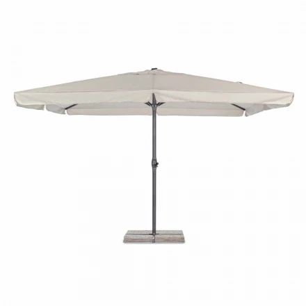 Sombrilla de jardín 4x4 con tela de poliéster y base de acero - Nastio viadurini