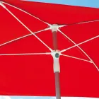 Sombrilla de Jardín con Estructura de Aluminio Rayado y Tejido - Renaud viadurini