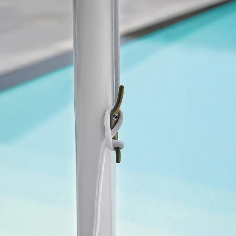 Sombrilla de Jardín con Tela de Colores y Estructura de Aluminio - Norbert viadurini