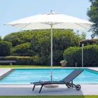 Sombrilla de Jardín con Tela de Colores y Estructura de Aluminio - Norbert viadurini