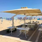 Sombrilla de jardín en aluminio blanco o antracita 300x200 cm - Lapillo viadurini