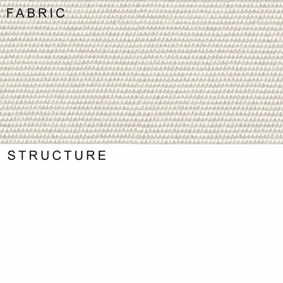 Sombrilla de jardín en tela acrílica y aluminio Made in Italy - Solero viadurini