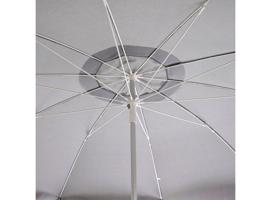 Sombrilla de Jardín con Funda de Tela y Estructura de Aluminio - Adrielle viadurini