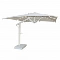 Paraguas Brazo 350x350 cm en Aluminio Blanco o Antracita - Lapillo