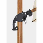 Paraguas de exterior 3x3 en aluminio con tejido de poliéster beige - Leano viadurini