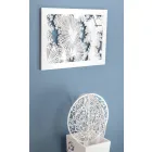 Reloj de pared de diseño en madera blanca o paloma rectangular - Artificio viadurini