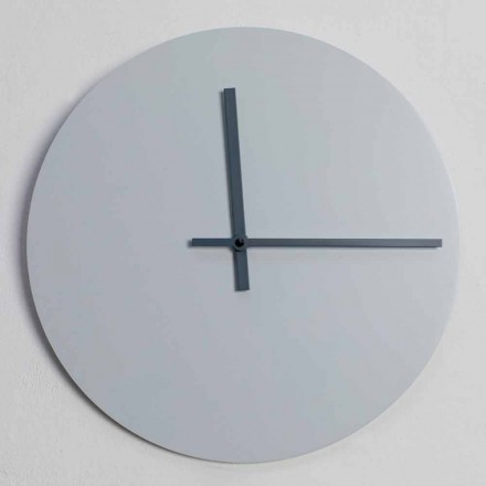 Reloj de pared redondo de diseño moderno gris y azul hecho en Italia - Umbriel viadurini