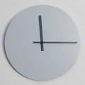 Reloj de pared redondo de diseño moderno gris y azul hecho en Italia - Umbriel