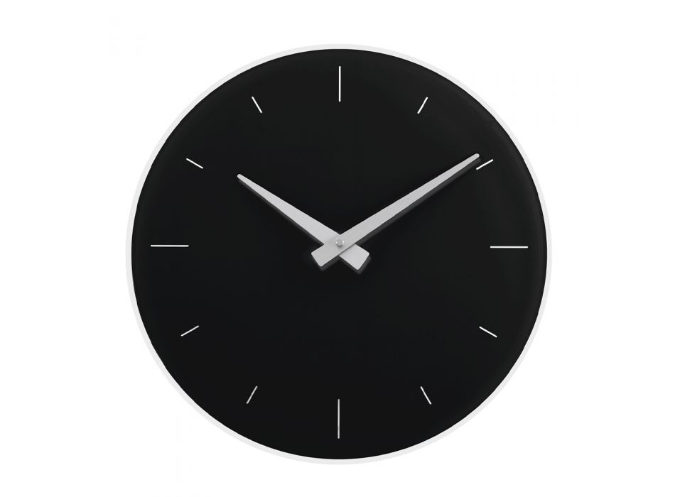 Reloj de pared redondo de plexiglás reciclable bicolor - Odelle viadurini