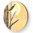 Reloj de pared Atina en madera decorada, diseño hecho en Italia. viadurini