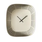 Reloj de pared Cesira con cristal espejado y grabados láser, fabricado en Italia. viadurini