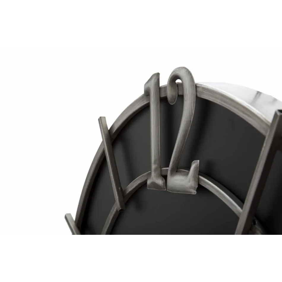 Reloj de pared redondo de diseño moderno en hierro y MDF - Hope viadurini