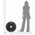 Reloj de pared redondo de diseño moderno en hierro y MDF - Hope viadurini