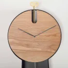 Reloj de péndulo de diseño con estructura de acero Made in Italy - Pendolino viadurini