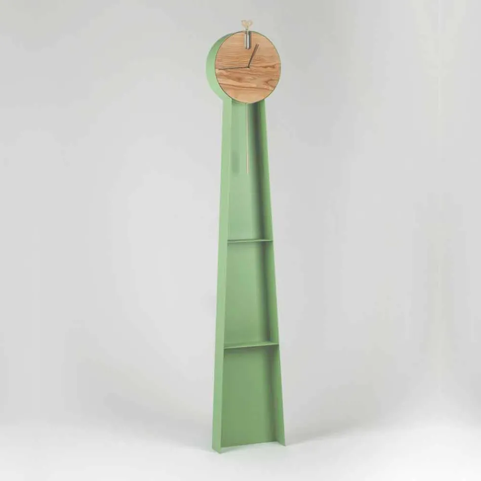 Reloj de péndulo de diseño con estructura de acero Made in Italy - Pendolino viadurini