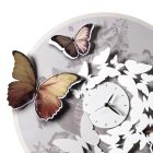 Reloj con Decoración de Mariposas en Diferentes Acabados Made in Italy - Gemelos viadurini
