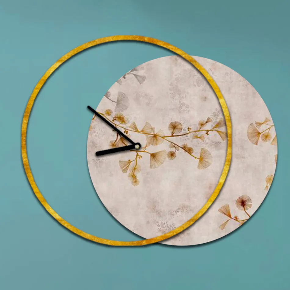 Reloj con panel de madera y estampado Made in Italy - Malawi viadurini