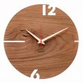 Reloj de pared redondo en madera de roble, pino o nogal Made in Italy - Bethel