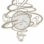 Reloj de pared de hierro de diseño elegante y moderno Made in Italy - Mikele viadurini