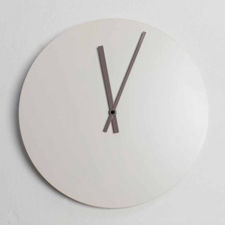 Reloj de pared de diseño industrial moderno a color Made in Italy - Fobos viadurini