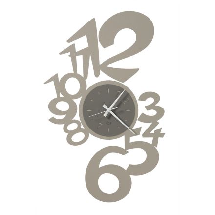 Reloj de pared de hierro de diseño grande con números externos - Acuario viadurini
