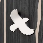 Reloj de pared de madera con decoraciones de diseño tridimensional - Forrest viadurini