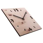 Reloj de pared en madera de pino suizo fabricado en Italia Andrea. viadurini