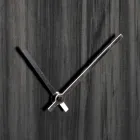 Reloj de pared redondo en madera de roble o pizarra con diseño grabado a láser - Kanno viadurini
