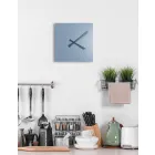 Reloj de pared industrial y moderno diseño cuadrado italiano - Titán viadurini