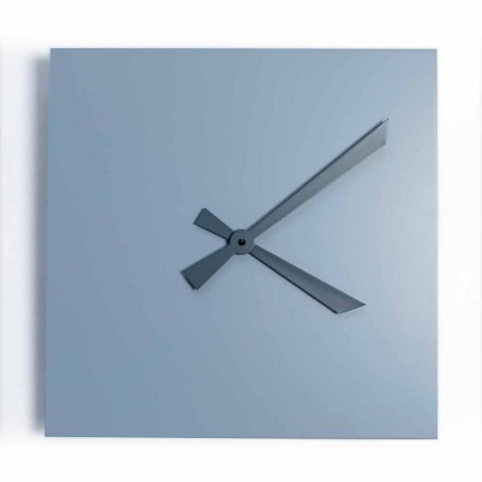 Reloj de pared industrial y moderno diseño cuadrado italiano - Titán viadurini