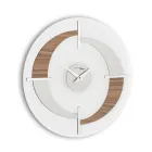 Reloj de pared de diseño moderno en diferentes acabados Giove, fabricado en Italia. viadurini