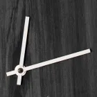 Reloj de pared de madera de diseño redondo moderno y grabado láser - Florinto viadurini