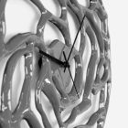 Reloj de pared moderno perforado diseño coloreado lacado brillante - Ruffo viadurini