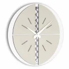 Reloj de pared redondo con soporte de PVC Made in Italy - Elisio viadurini